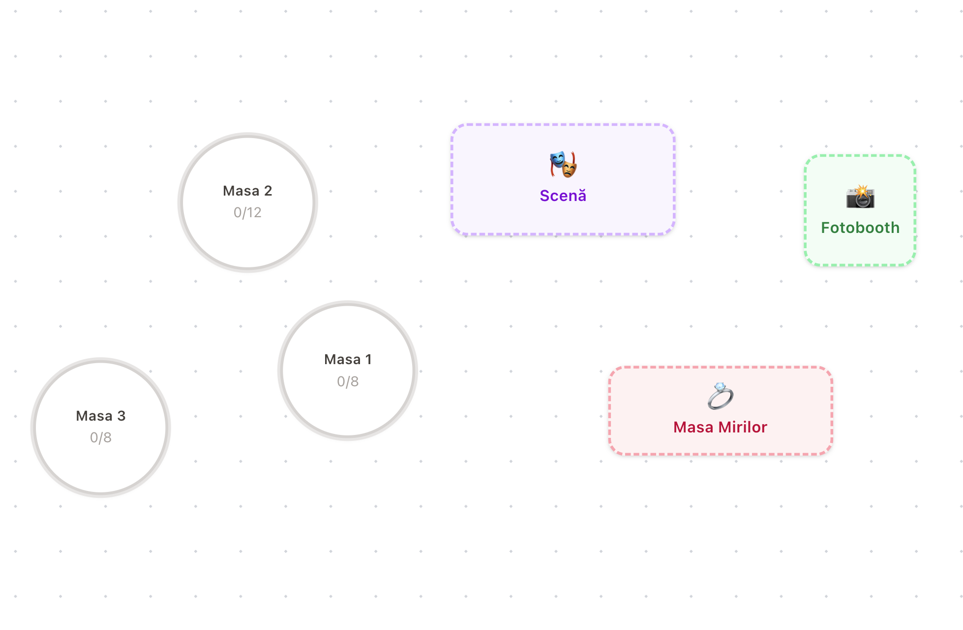 Plan de mese interactiv